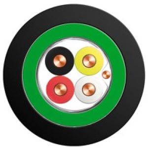 1xQuad, Solid 0.8mmØ Copper Conductor, Shielded, Duct Grade, KNX Certified cable, (BEL22101Q08S44)