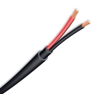 2 Core, 2.5mm², OFHC Copper, Black, High-Flex Speaker Cable, Low Smoke Zero Halogen (LSZH), Dual Jacket Duct Grade, (BELPHP225)