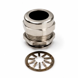 EMC-VSD Type Gland c/w Contact Ring M25mm 11.0-16.0 Nickel Plated IP68 Unarmoured Gland (MM-M25-16E)