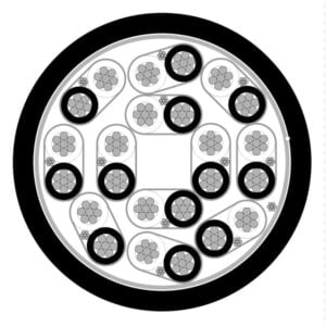 Alternative view of 12 Pair, 1.5mm², TCW, ESCS, PVC 90°C, 110VAC, Instrumentation Cable (MAS5512ESCS)