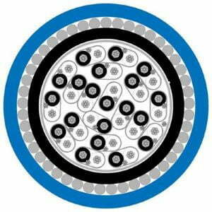 20 Pair, 1.5mm², TCW, ESCS, PVC 90°C, SWA, 110VAC, Instrumentation Cable (MAS5520ESCSSWA BLUE) - Image 2