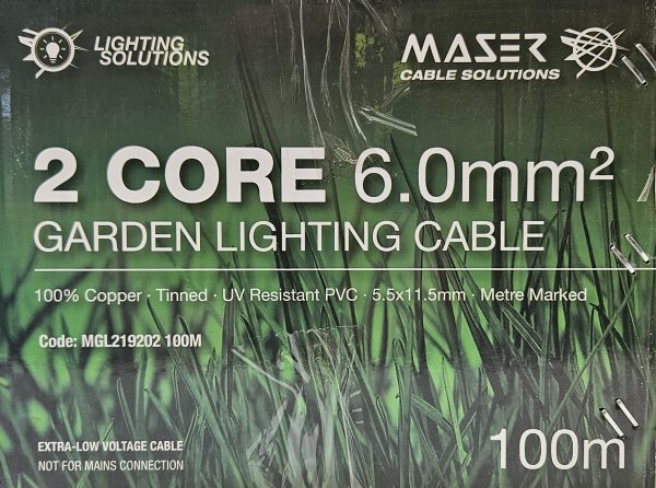 2 Core, 6.0mm², TCW, UV Stabilised, Garden Lighting Cable (MGL219202) - Image 3