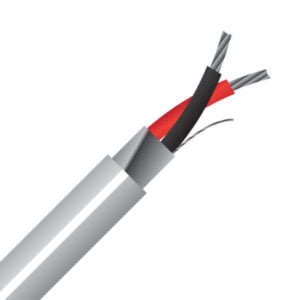 2 Core, 1.25mm², Screened, Tinned Copper, Fire Alarm Cable, Grey, 200M Reel (B2C125SCRFACGY200)