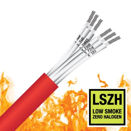 6 Core, 1.5mm², TCW, 450/750V, LSZH, 2 Hour Fire Rated Cable