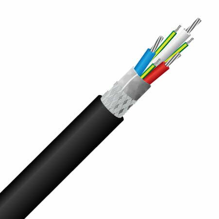 3 Core + 3xEarth (4G), 25.0mm², TCW, XLPE 90°C, Foil/Braid, 0.6/1KV, Variable Speed Drive Cable (MASVSD4G25.0)