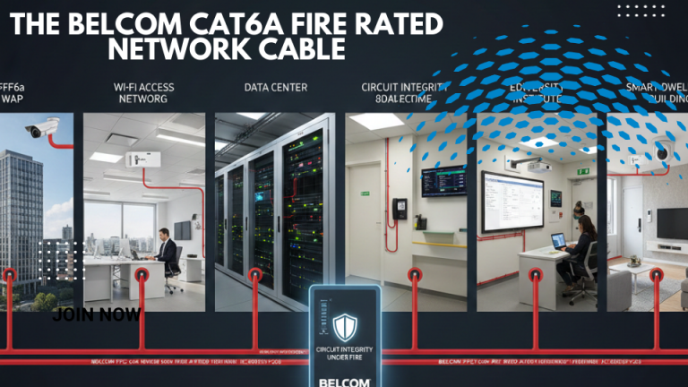 BELCOM Cat6a Fire Rated Network cable